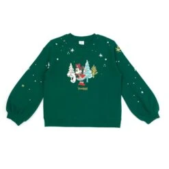 Disney Nouveaux Modelès Sweatshirt De Noël Minnie Et Ses Amis Style Vintage Pour Adultes