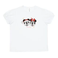 Disney Magasin En Ligne T-shirt De Noël Mickey Et Minnie Vintage Pour Femmes