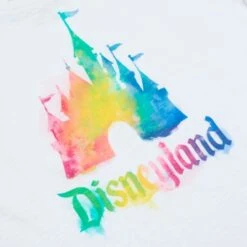 Nouveau Disneyland Resort T-shirt Watercolour Pour Femmes -Disney 2325049790071M 2