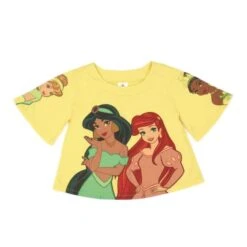 Magasin En Ligne T-shirt Princesses Disney Jaune Pour Enfants