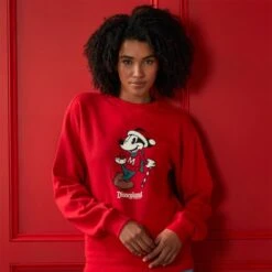 Disney Nouveau Sweatshirt De Noël Mickey Mouse Style Vintage Pour Adultes -Disney 2403049200019M 3