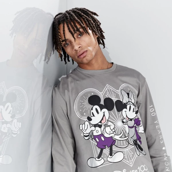 Vente Chaude T-shirt à Manches Longues Mickey Et Minnie Disney100 Celebration Pour Adultes 6 Vente Chaude T-shirt à Manches Longues Mickey Et Minnie Disney100 Celebration Pour Adultes – Image 4