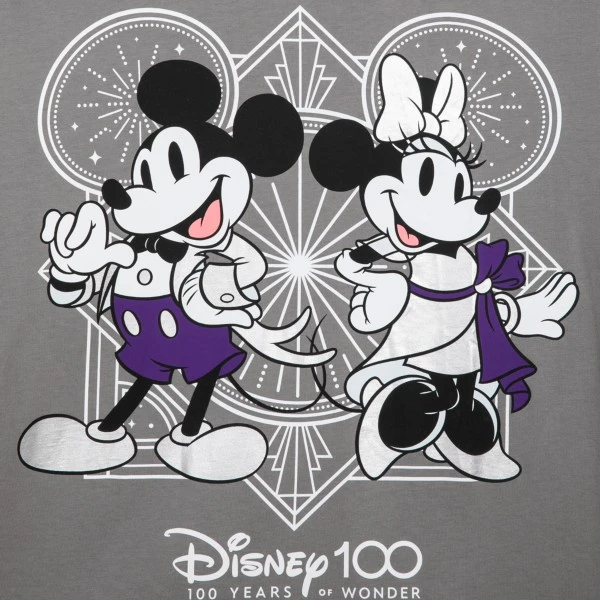 Vente Chaude T-shirt à Manches Longues Mickey Et Minnie Disney100 Celebration Pour Adultes 7 Vente Chaude T-shirt à Manches Longues Mickey Et Minnie Disney100 Celebration Pour Adultes – Image 5