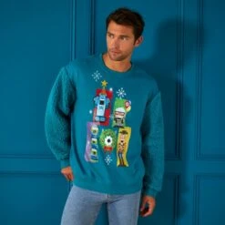 Disney Nouveau Sweatshirt Pixar Holiday Pour Adultes -Disney 2403051860005M 2