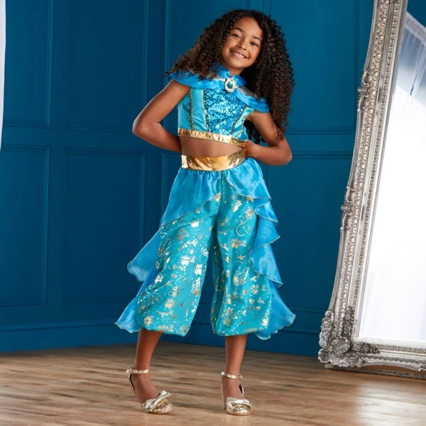 Disney Vente Chaleur Déguisement Jasmine Pour Enfants, Aladdin 4 Disney Vente Chaleur Déguisement Jasmine Pour Enfants, Aladdin – Image 2