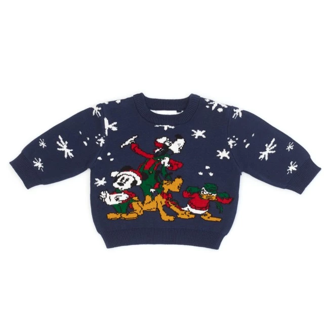 Disney Promotions Pull Mickey Et Ses Amis Vintage Christmas Pour Bébés 3 Disney Promotions Pull Mickey Et Ses Amis Vintage Christmas Pour Bébés
