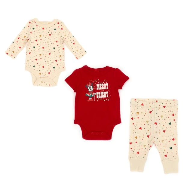Disney Meilleures Ventes Ensemble Bodys Et Bas De Noël Minnie Style Vintage Pour Bébés 3 Disney Meilleures Ventes Ensemble Bodys Et Bas De Noël Minnie Style Vintage Pour Bébés