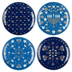 Disney Nouveaux Produits Lot De 4 Assiettes Mickey Mouse Hanoucca