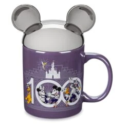 Nouveaux Produits Disneyland Resort Mug Avec Couvercle Mickey Et Ses Amis Disney100 Celebration
