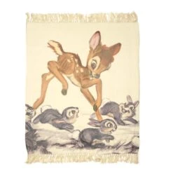 Magasin En Ligne Disneyland Jeté Tissé Bambi Comfy And Cosy